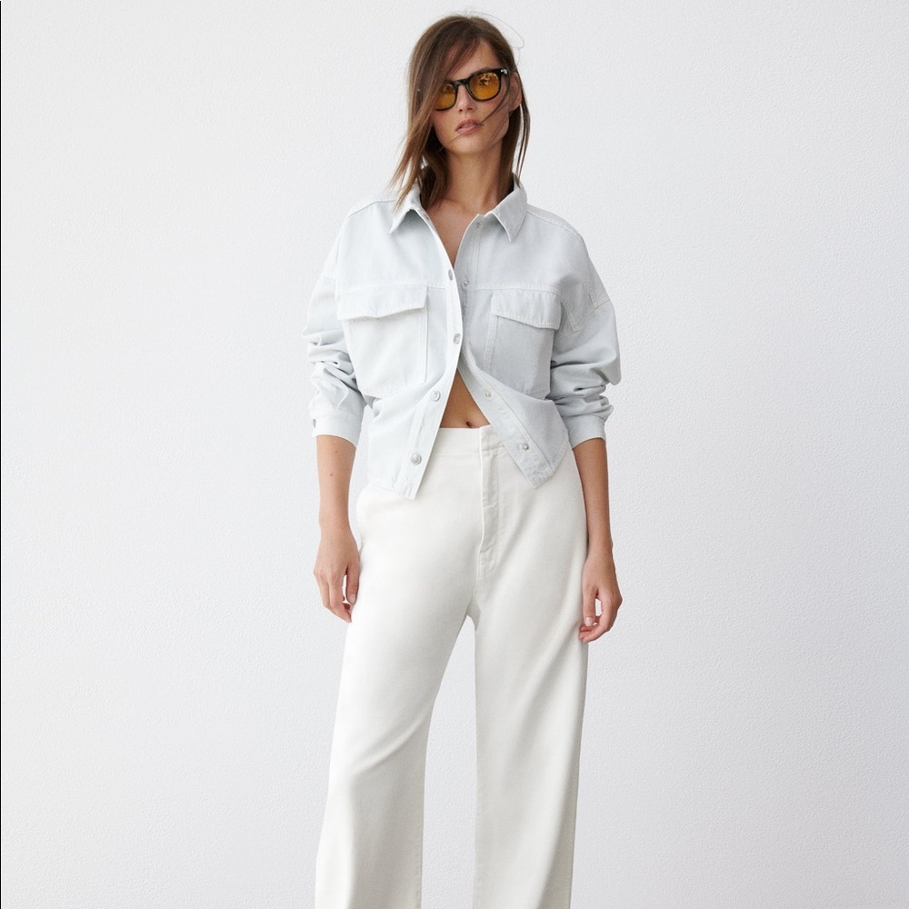 Zara oversized cotton overshirt